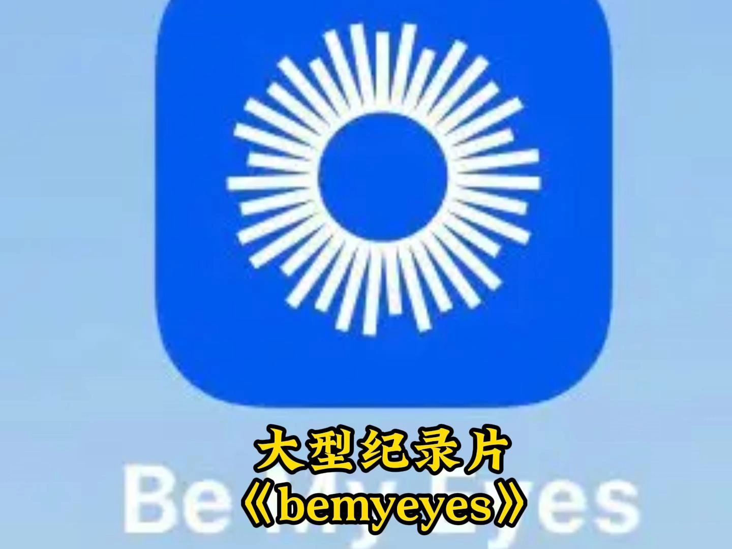 bemyeyes——做我的眼睛哔哩哔哩bilibili