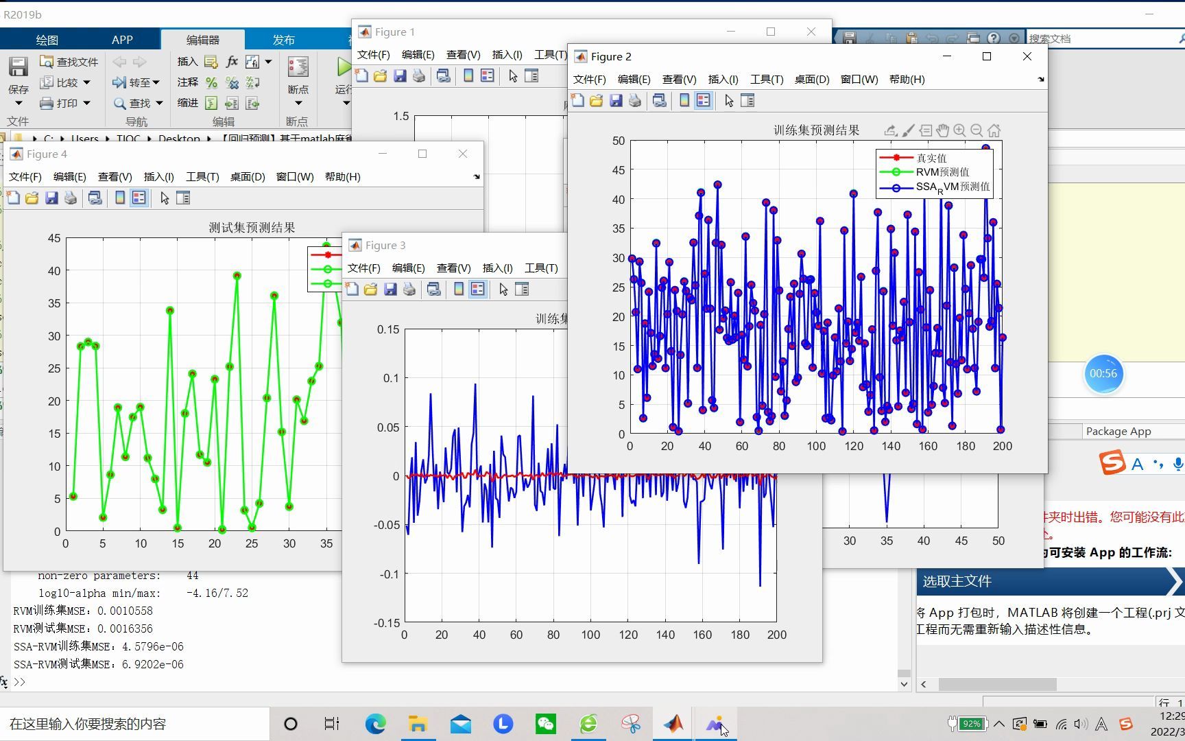 【回归预测】基于matlab麻雀算法优化相关向量机RVM回归预测【含Matlab源码 1750期】哔哩哔哩bilibili