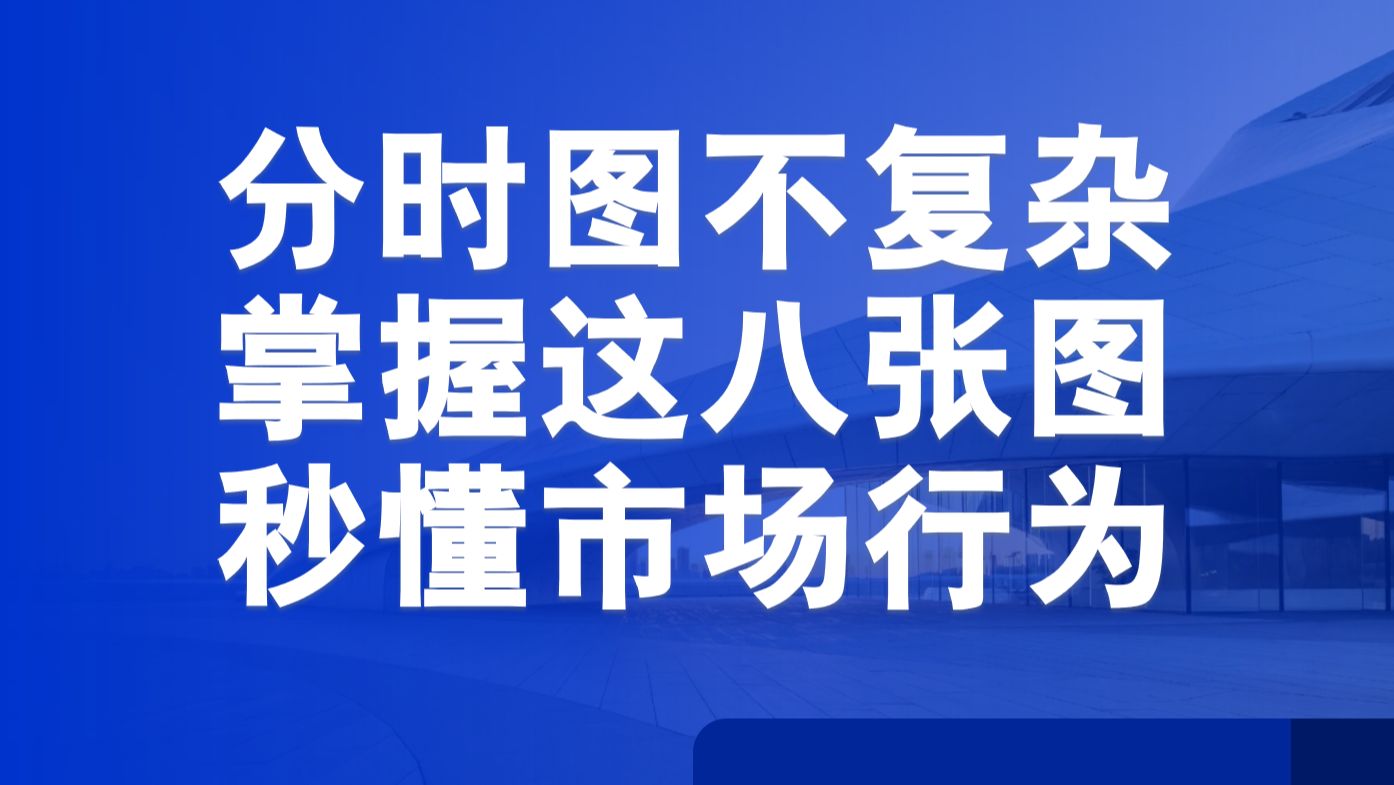 分时图看盘方法,掌握这八张图,秒懂大盘与个股市场行为哔哩哔哩bilibili