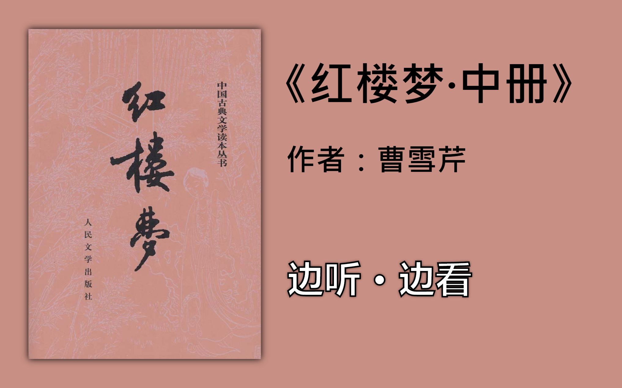 【有声书】边听边看《红楼梦(中册)》【 曹雪芹 / 高鹗】(全集)哔哩哔哩bilibili