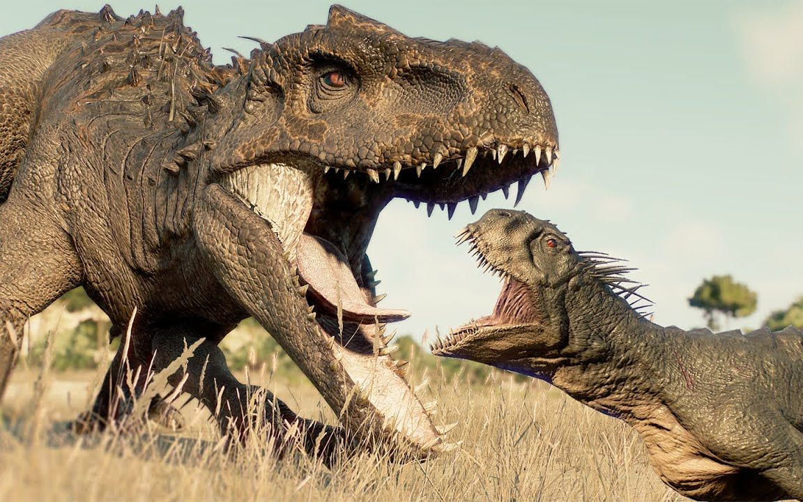 沙漠中的食肉恐龙和草食恐龙大逃杀 侏罗纪世界:进化2 dlc 模组mod