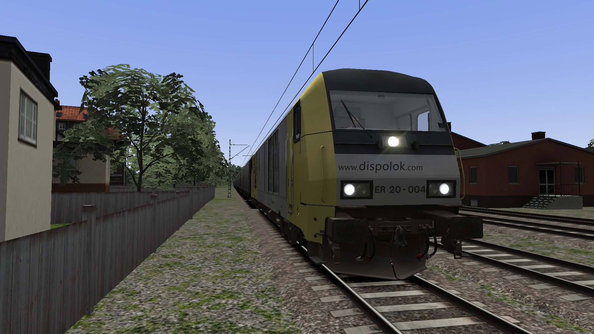 模拟火车tsc:er20型内燃机车(欧洲机车租赁公司) 快速货运