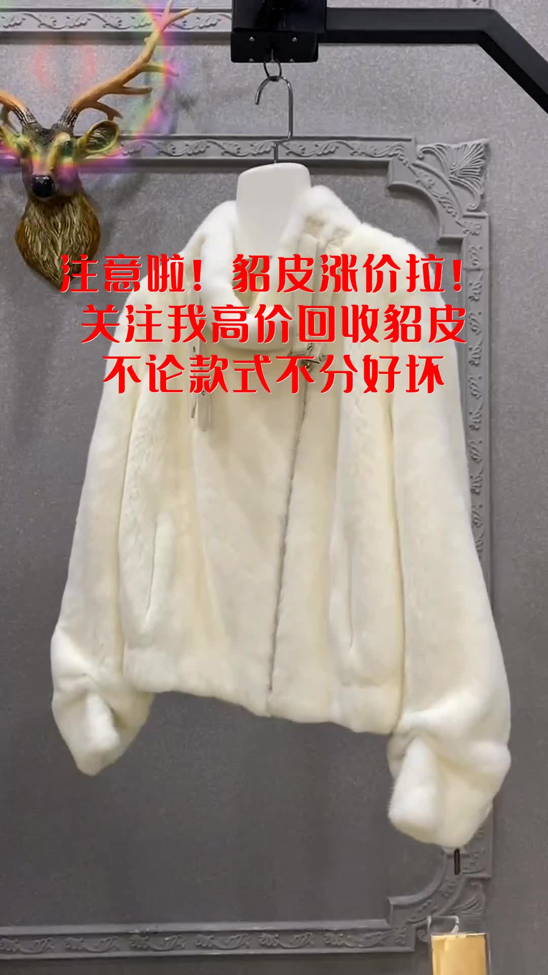 不穿的貂皮翻出来,我统统回收,不挑好坏