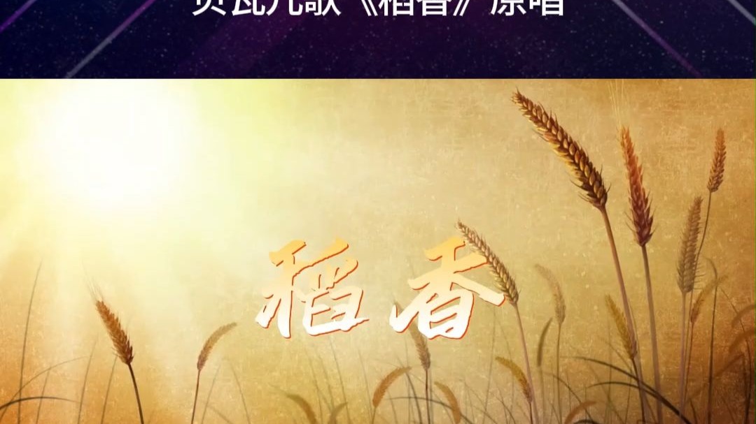 童声贝瓦儿歌《稻香》 原唱视频背景 #伴奏视频背景