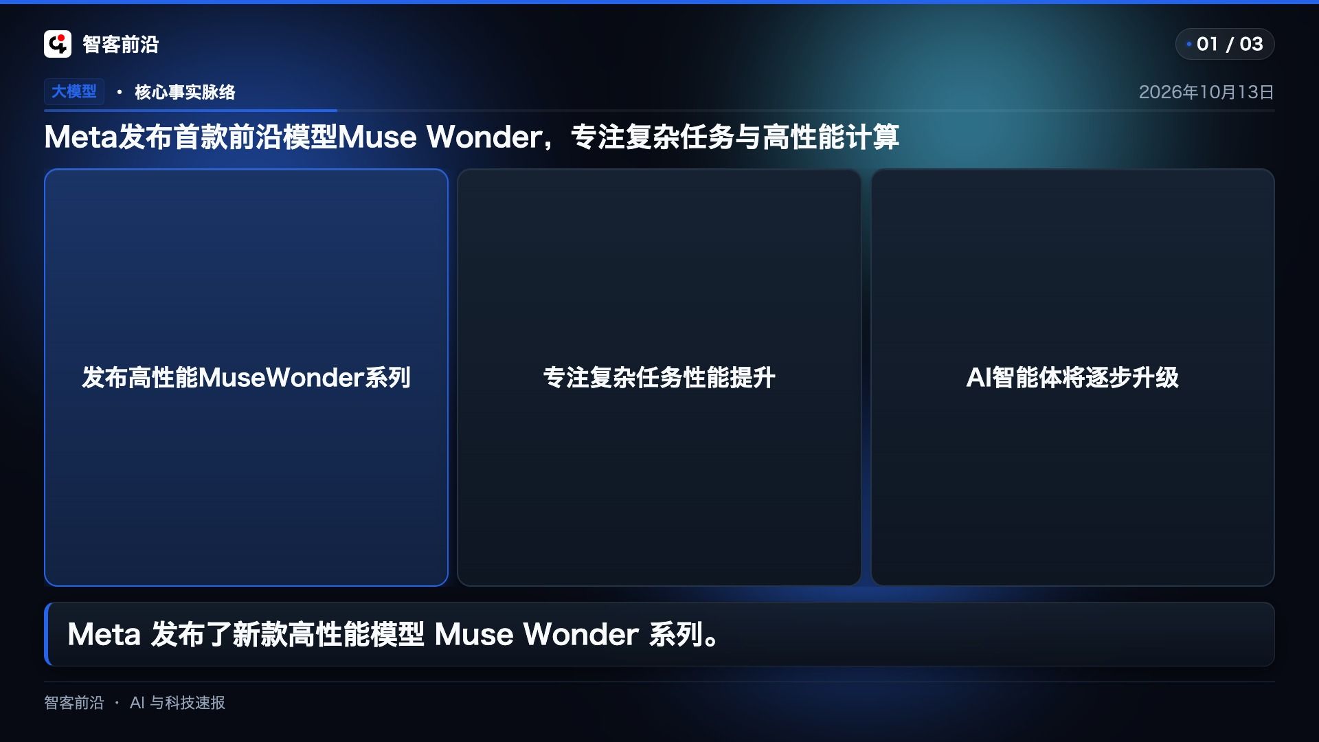 【智客前沿】03:00AI速报：首款前沿模型专注、领域的最新竞争者、AI学生模拟器等3条前沿速览