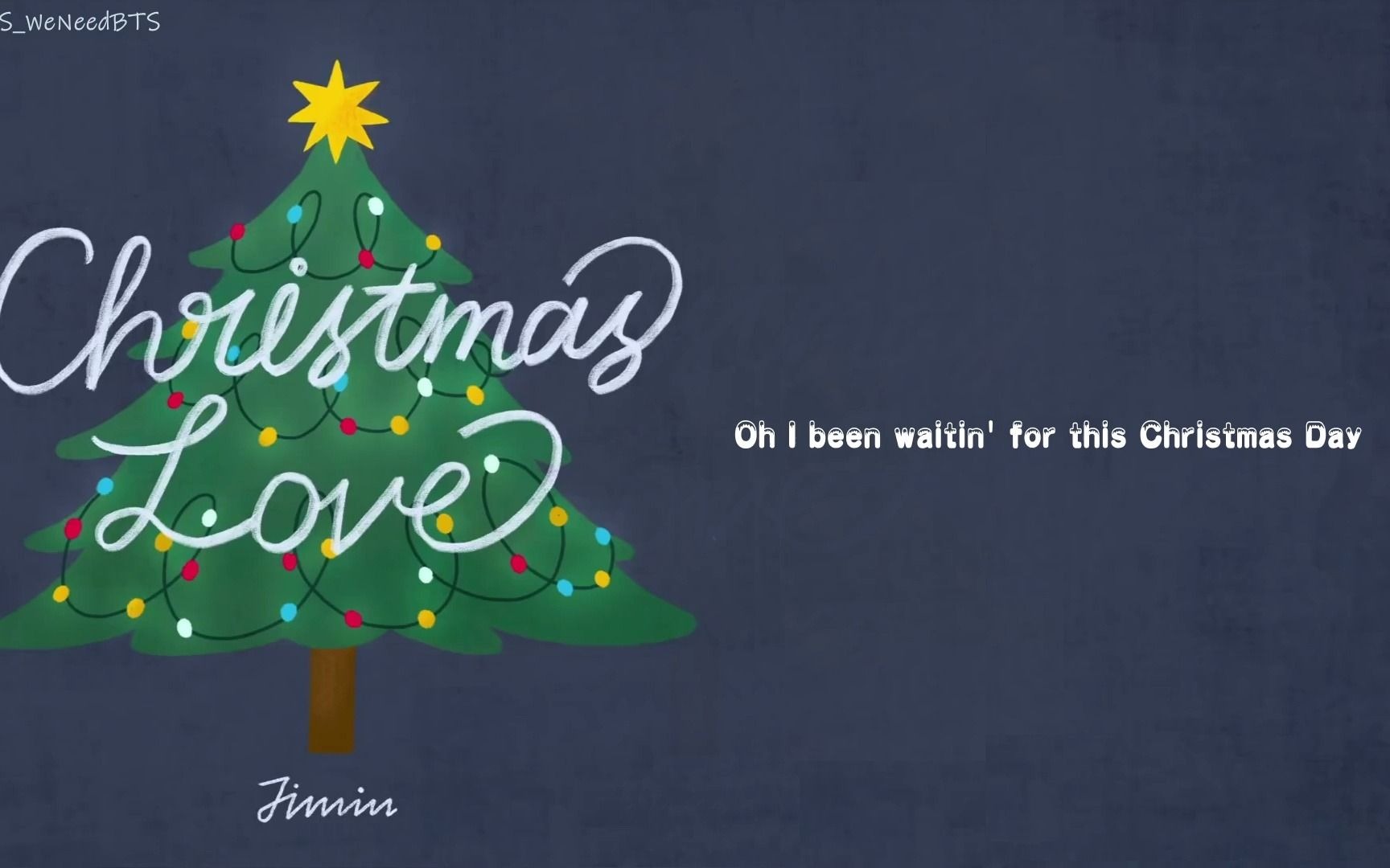 [图]【WNS中字】201224 Christmas Love by Jimin