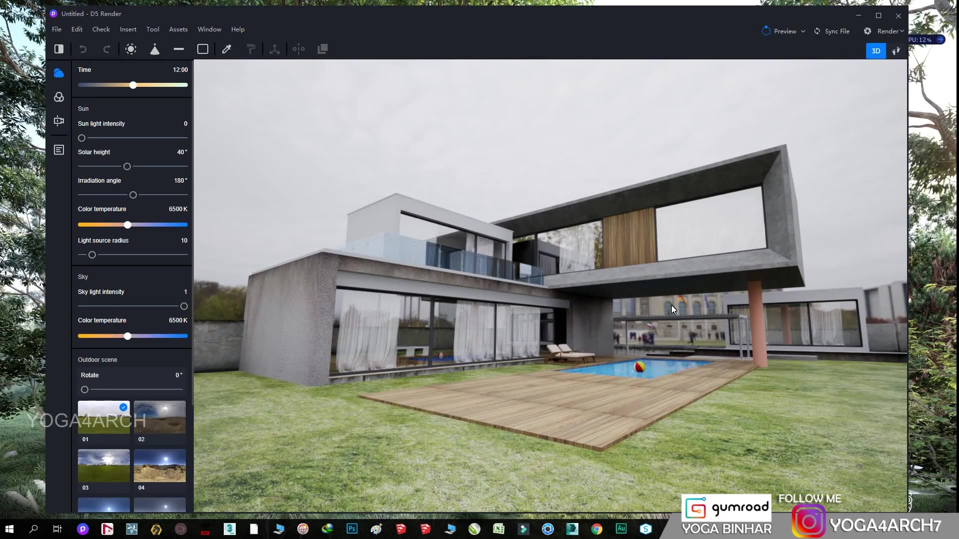 【搬运】d5 render 1.5 rendering series国产渲染器