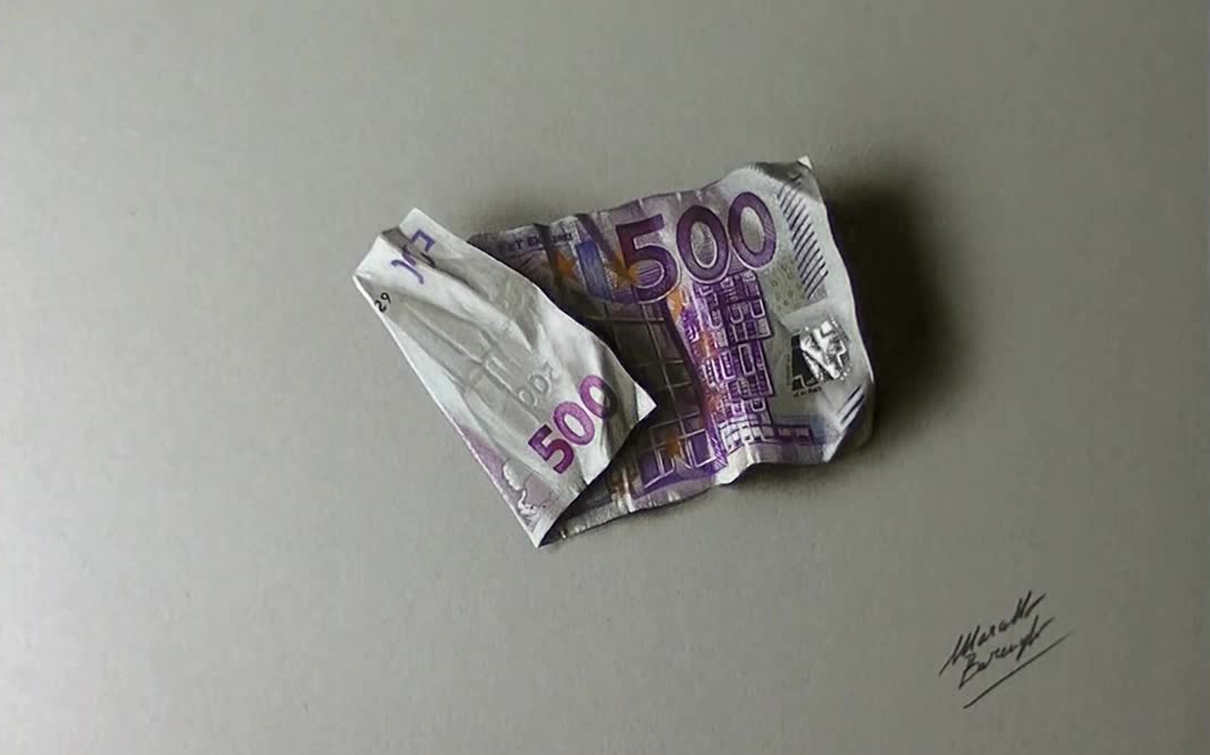 画张500欧元安慰安慰自己
