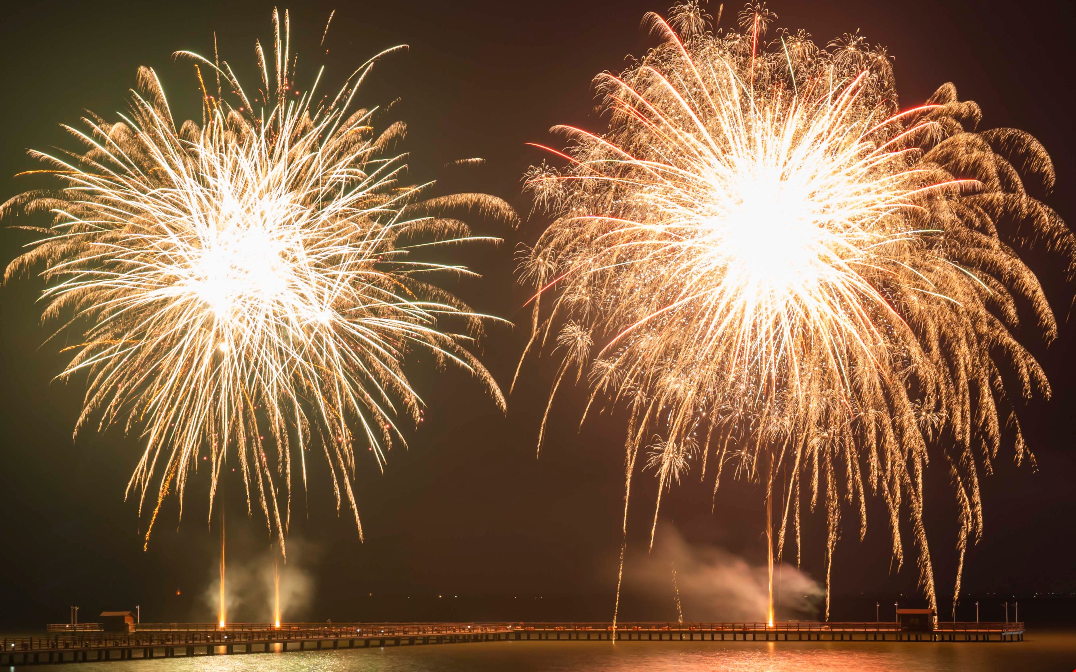 共赴一场烟花之约:江苏泗阳成子湖度假区烟花秀