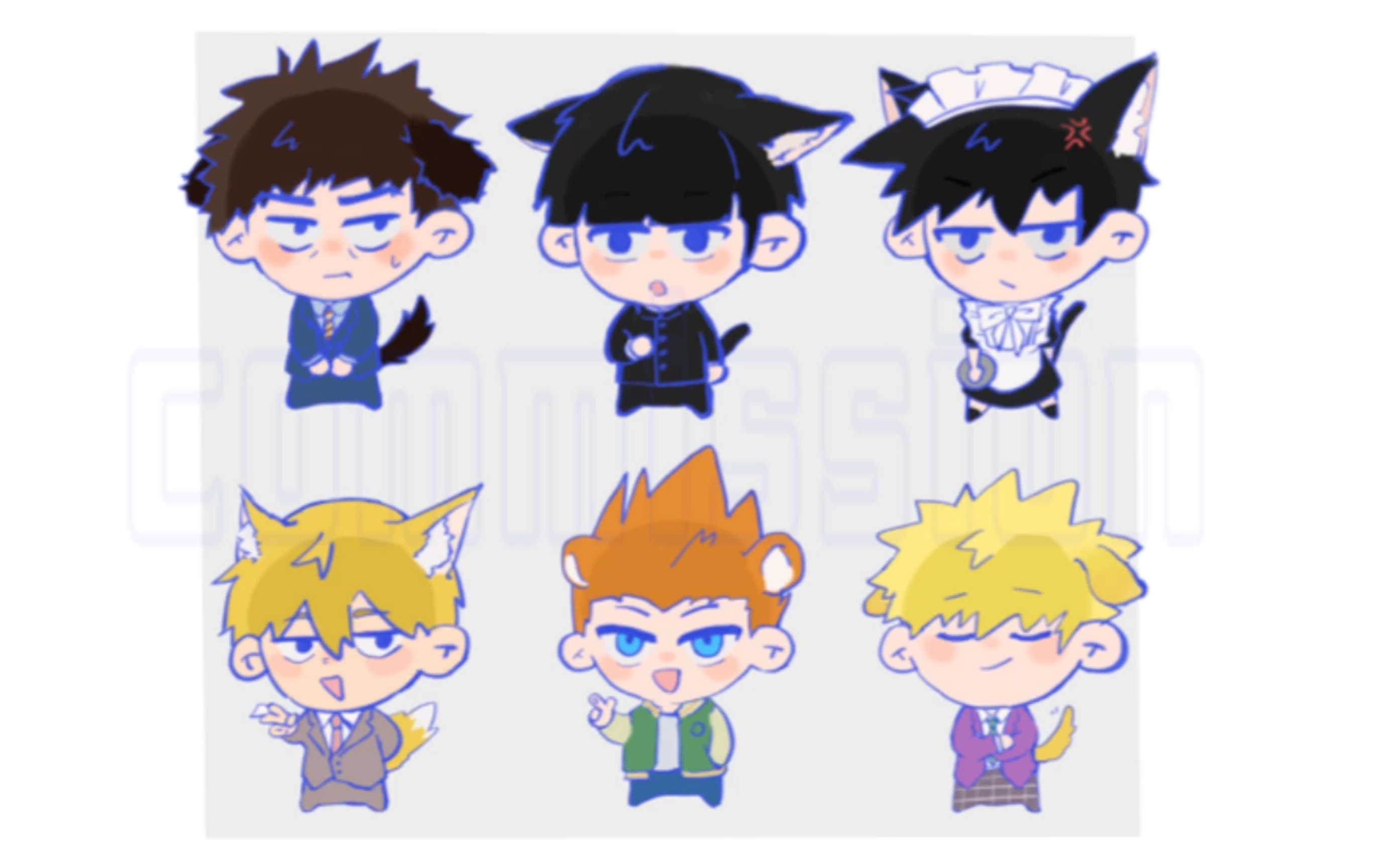 点击即看萌萌六人组