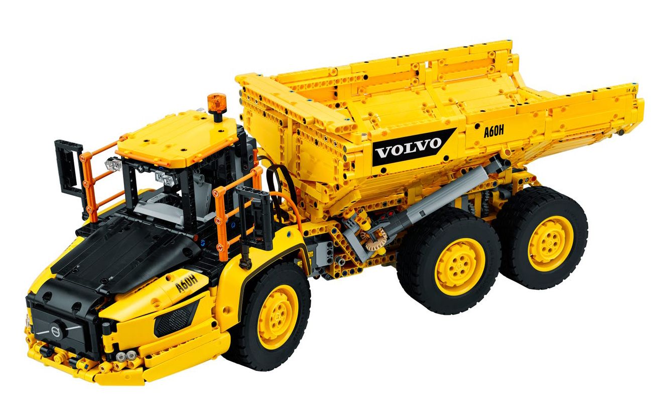 乐高lego科技机械组6x6沃尔沃铰接式运输车2020速拼评测