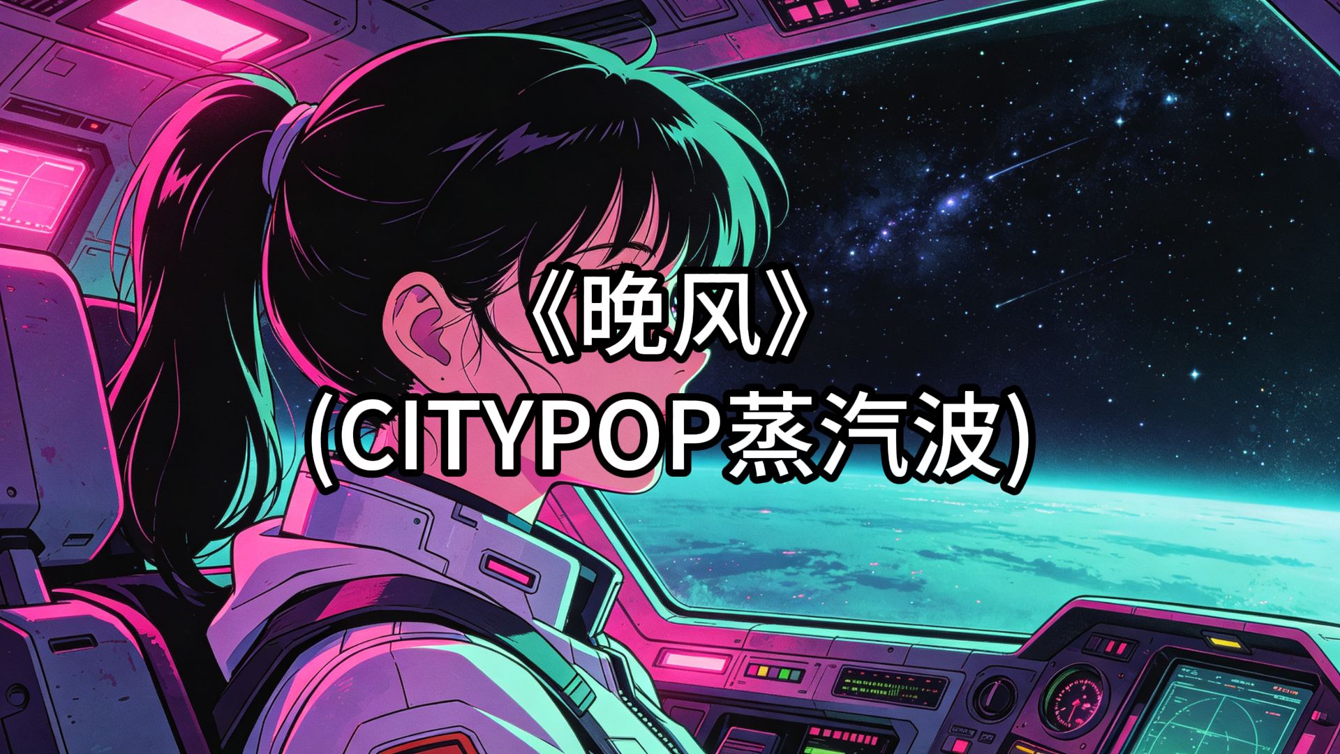 伍佰《晚风》CITYPOP蒸汽波COVER太空波