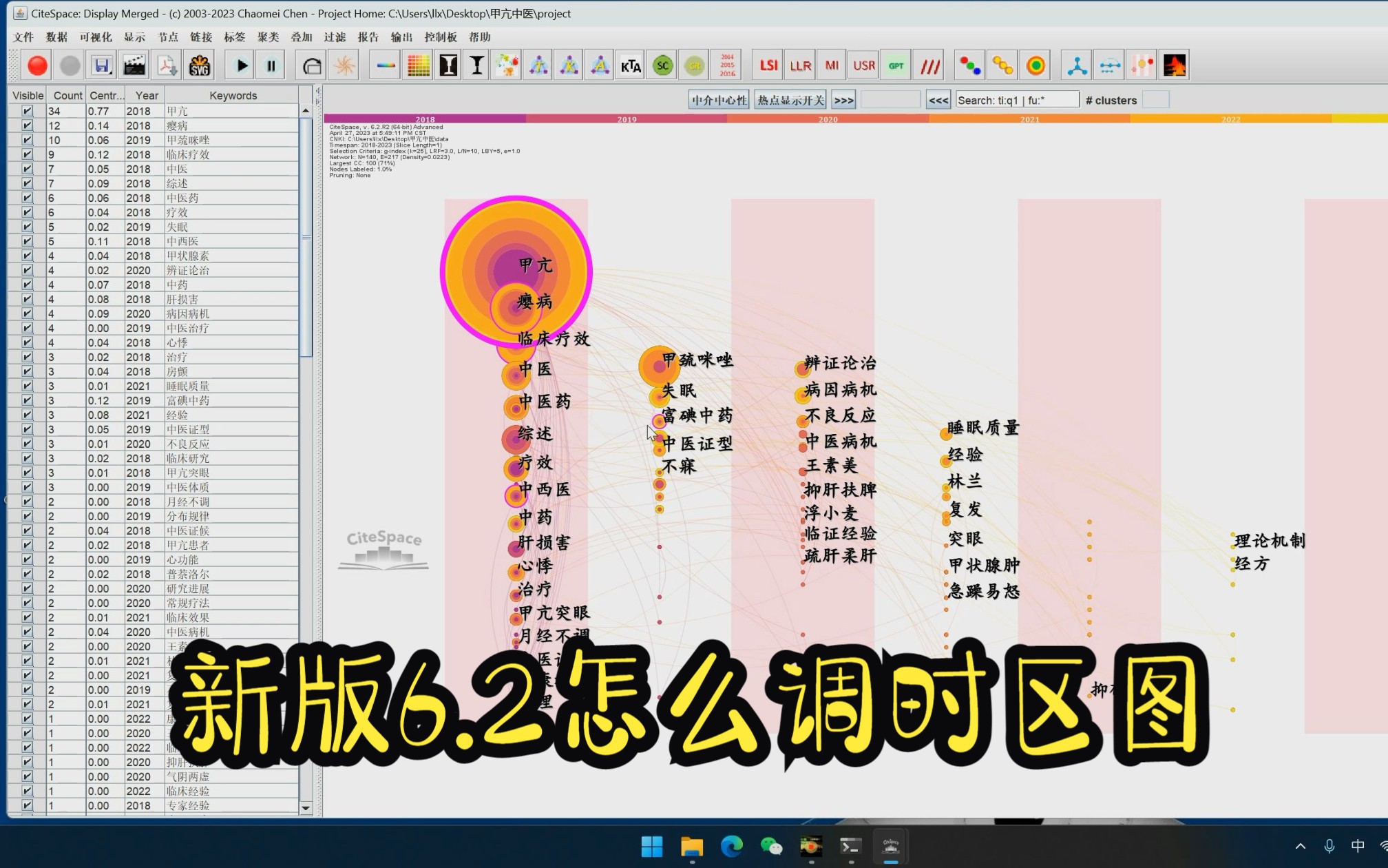 CiteSpace6.2.R2高级版最新版时区图制作调图方法思路教程哔哩哔哩bilibili