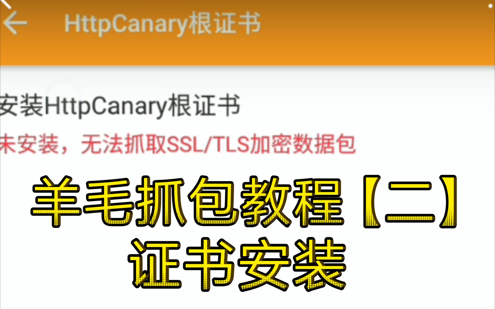 黄鸟羊毛薅课程【二】安装ca证书教程哔哩哔哩bilibili