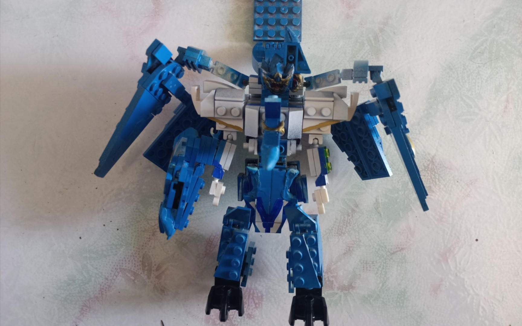 乐高积木骑士龙战队龙装者普特拉顿(冰蛋)翼龙王moc