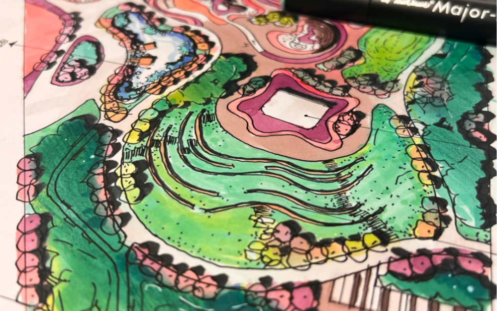 慧姐的快题表现系列|景观平面图配色,快来跟我一起学做考场上的显眼包