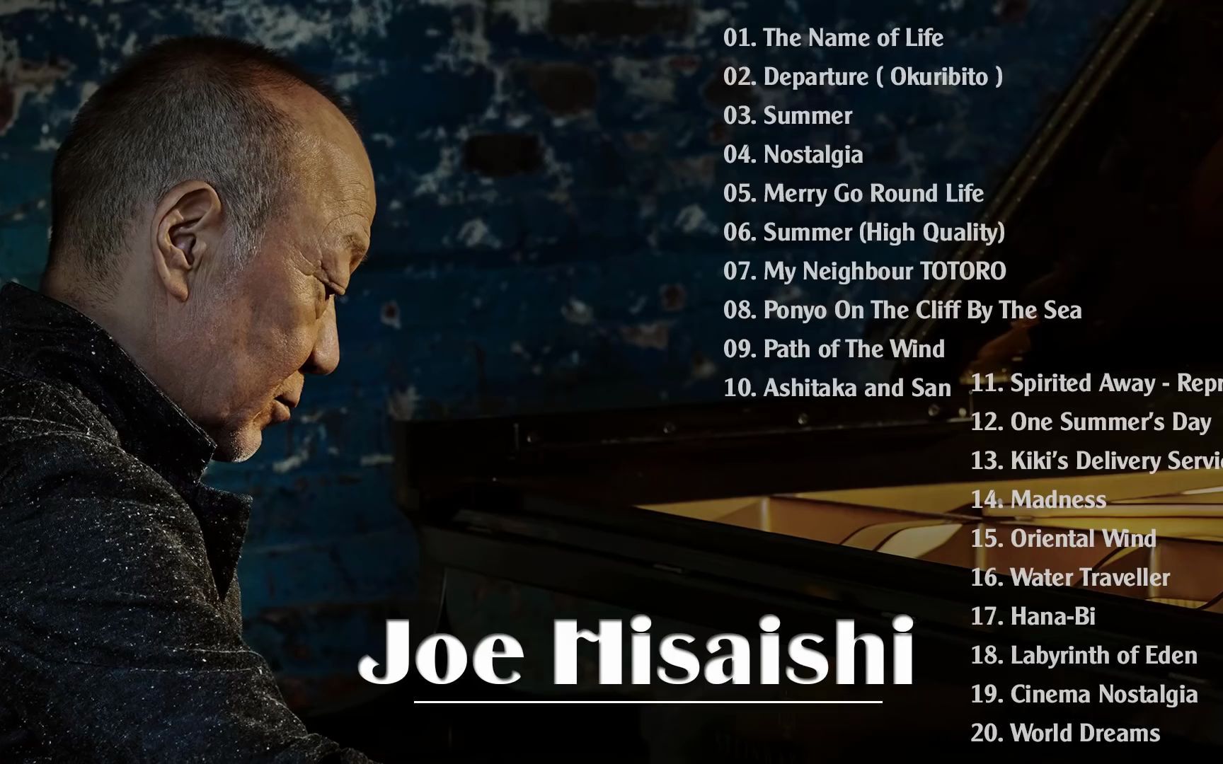 [图]【久石让超经典音乐典藏版合集 Joe Hisaishi Best Songs 2021 耳机专享高音质 古典音乐 学习 工作 舒缓 安静 音乐鉴赏】