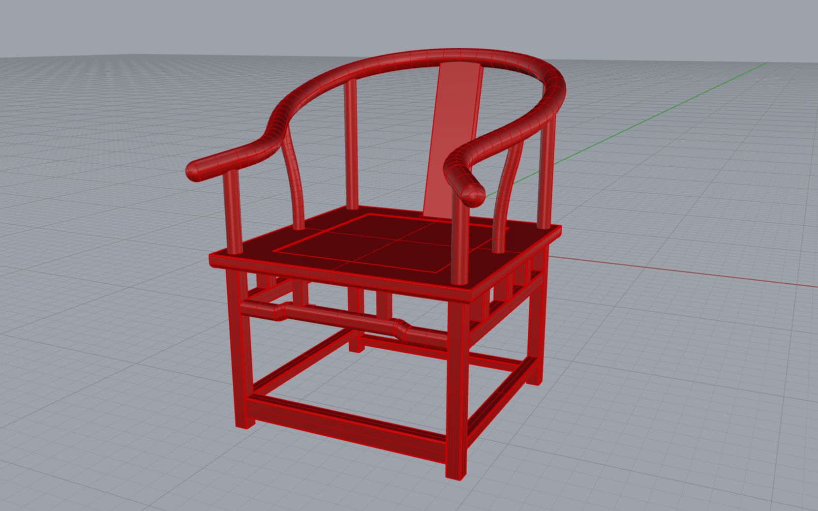用犀牛(rhino7)建一个太师椅