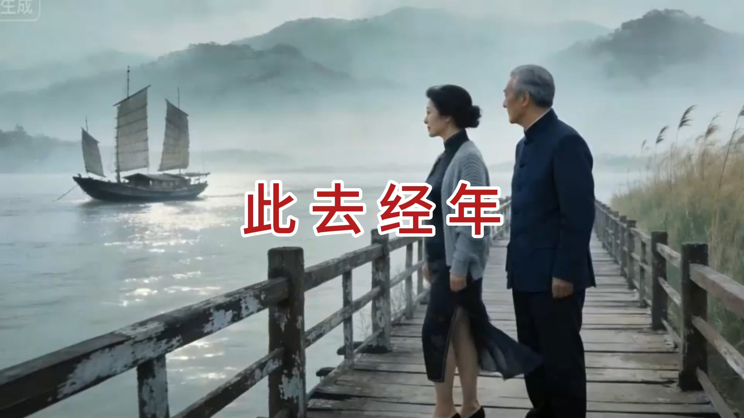 晨光、俊芳-《此去经年》那一夜睡意朦胧中转身斑驳的月光映着枕边人恍然惊觉青丝已成白发才知半生风雨不过一瞬“春花秋月何时了往事知多少”你笑眼如初陪我走过暮
