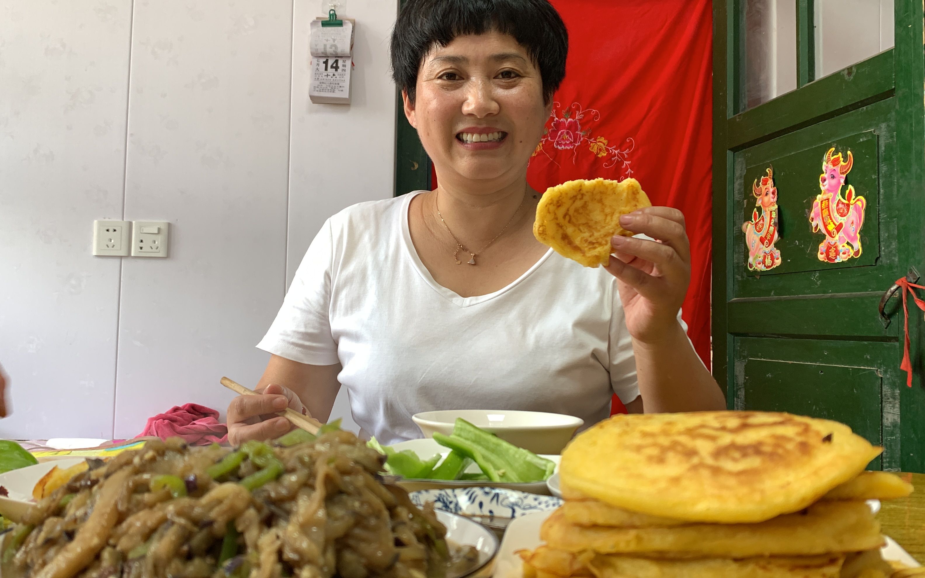 玉米面小饼做法,简单方便,手不沾面,蓬松暄软比蛋糕都好吃哔哩哔哩bilibili