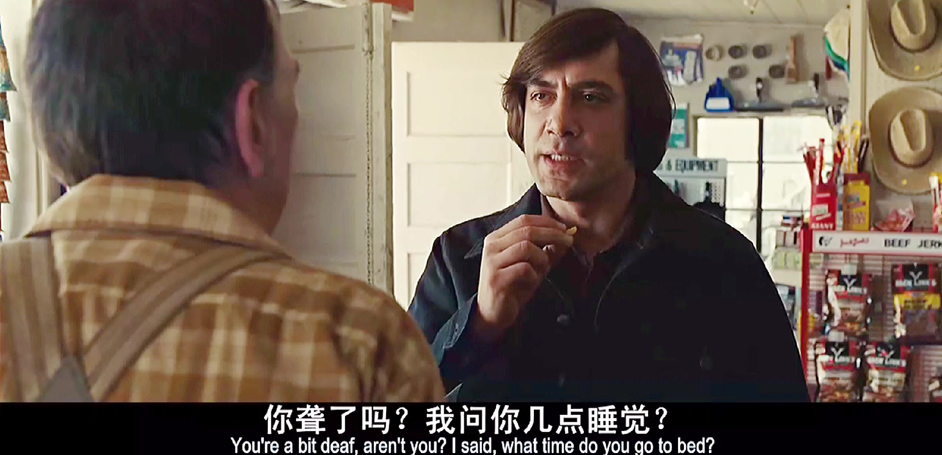 【老无所依】中杀手与售货员的对白_哔哩哔哩 (゜-゜)つロ 干杯~-bili