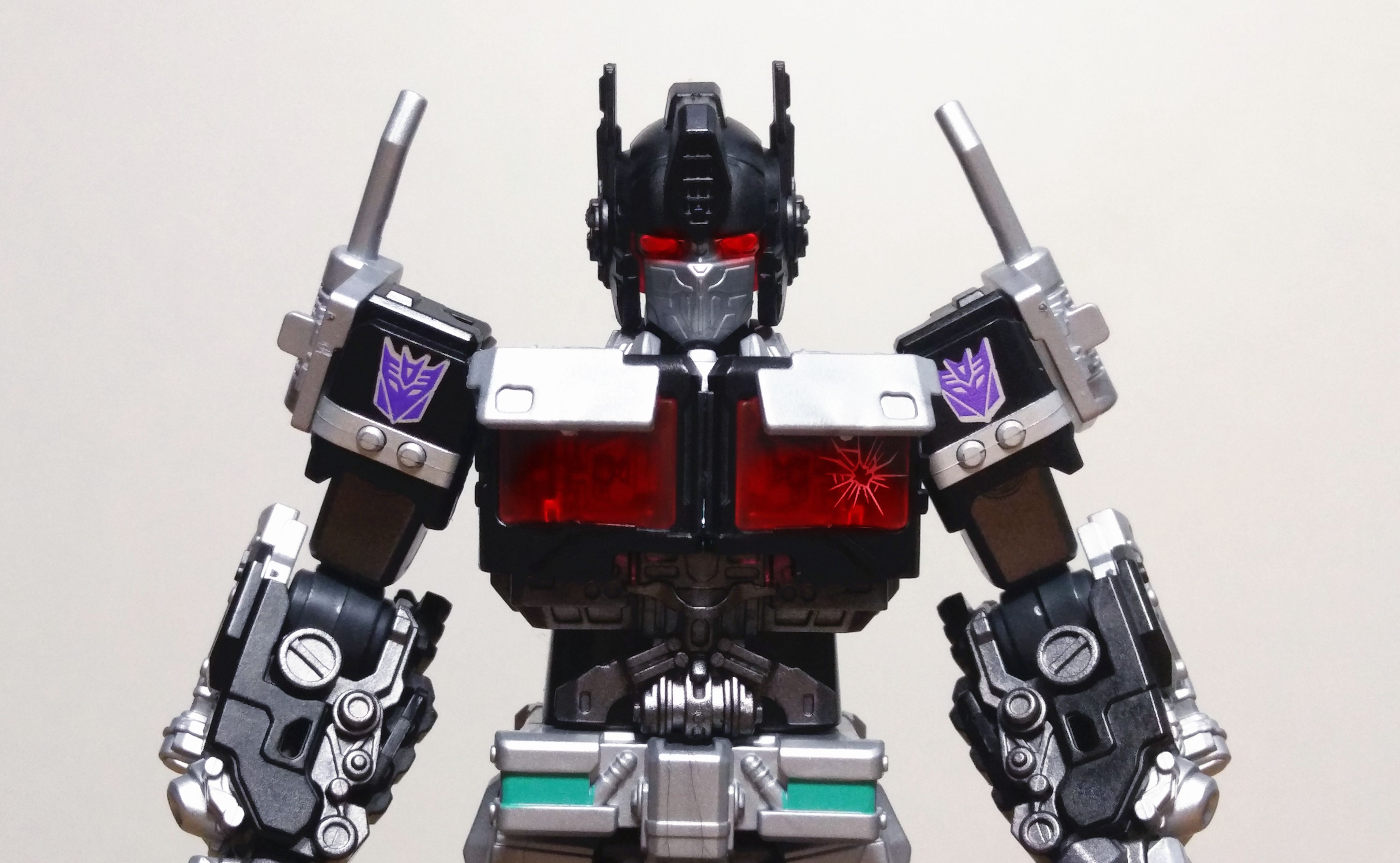 布鲁可超越版 变形金刚7 黑暗擎天柱 暗天仇!