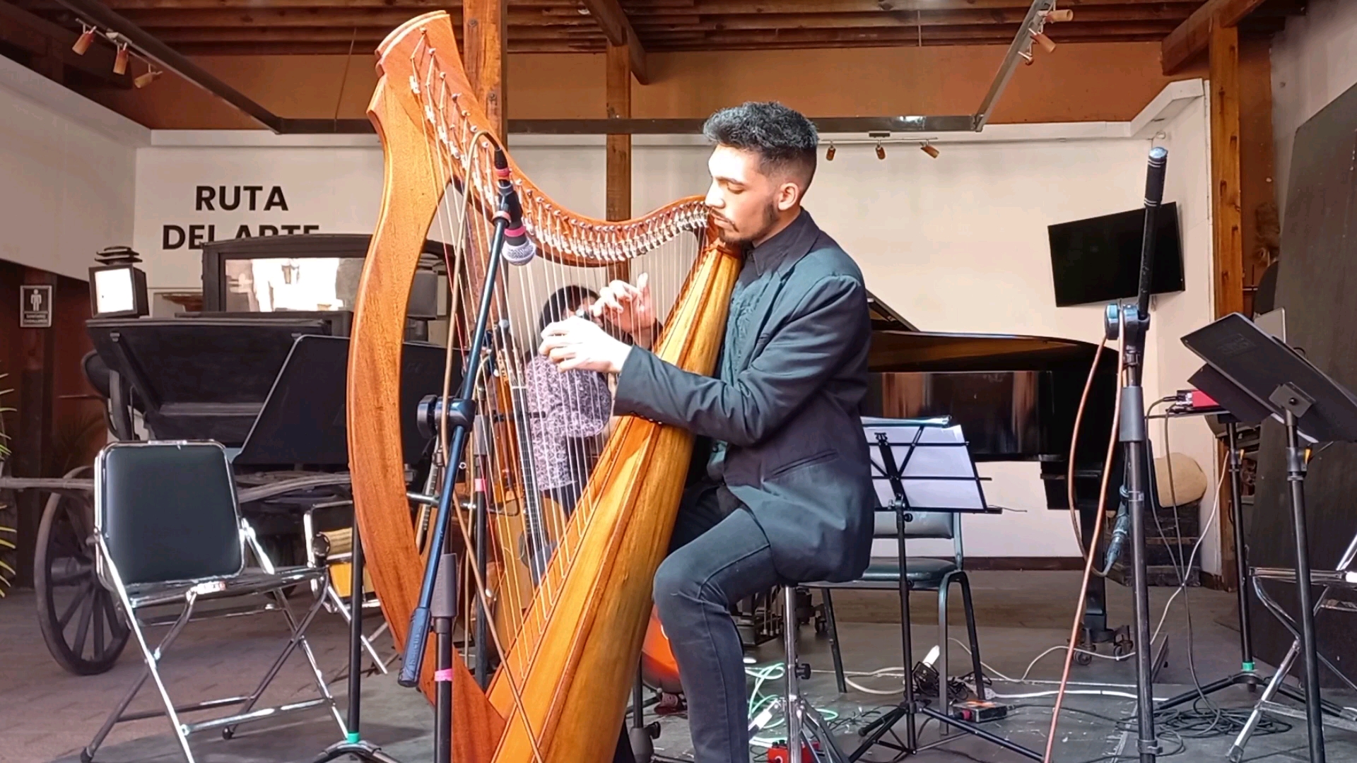 [图]Pagan poetry - Harp and Piano. FAOT 2023 Héctor Partida y Julio Orcí