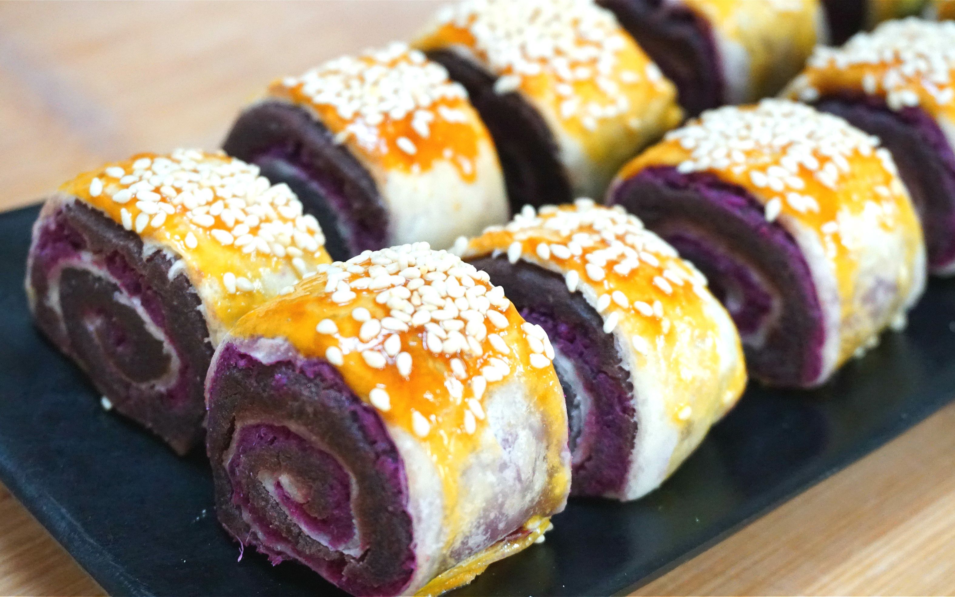 土司紫薯卷怎么做_土司紫薯卷的做法_豆果美食