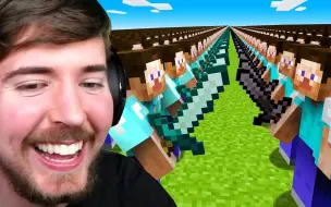 Скачать видео: 【熟】1000 vs 1000名玩家的战争!【MrBeast/Technoblade】