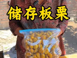 Video herunterladen: 新鲜板栗储存教程，现在正是板栗上市的季节，奶奶用老方法储存板栗，大量长久储存口感新鲜不发黑。