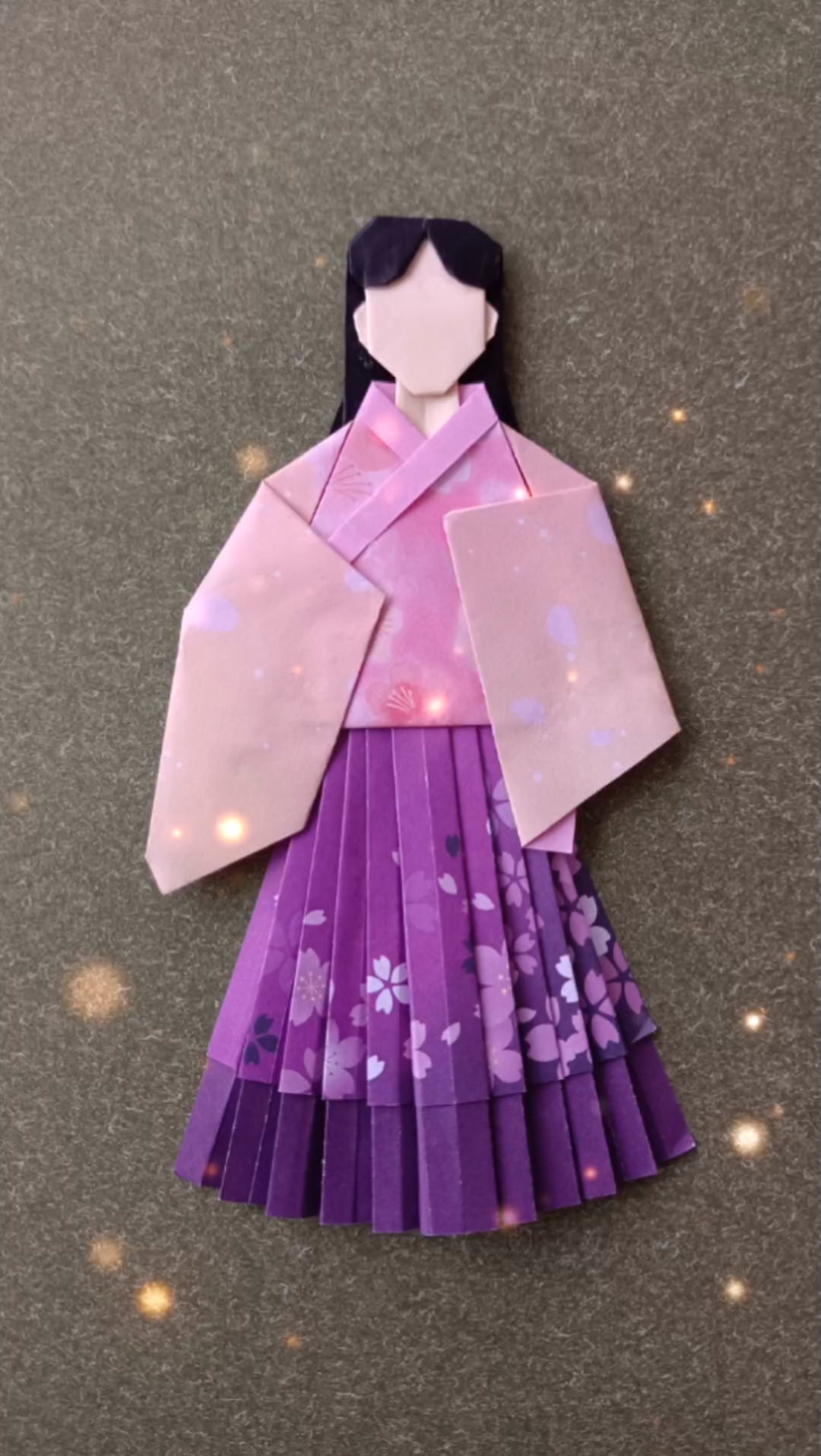 【折纸展示】汉服折制:梦子设计者:朱佩琦