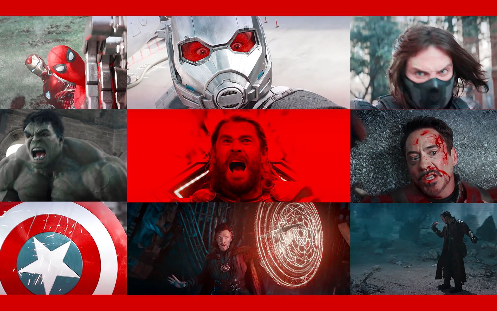 【marvel】1080p 漫威电影宇宙混剪 超燃英雄出场合集 supercharged