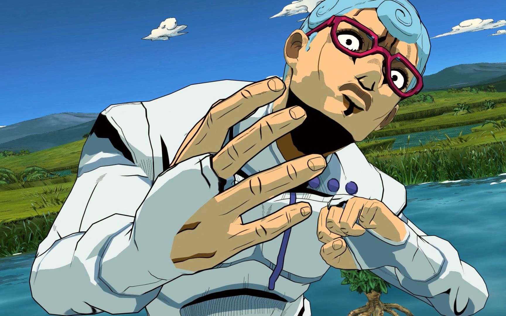 jojo:动漫画风加丘vs天气预报,可以用冰攻击对手