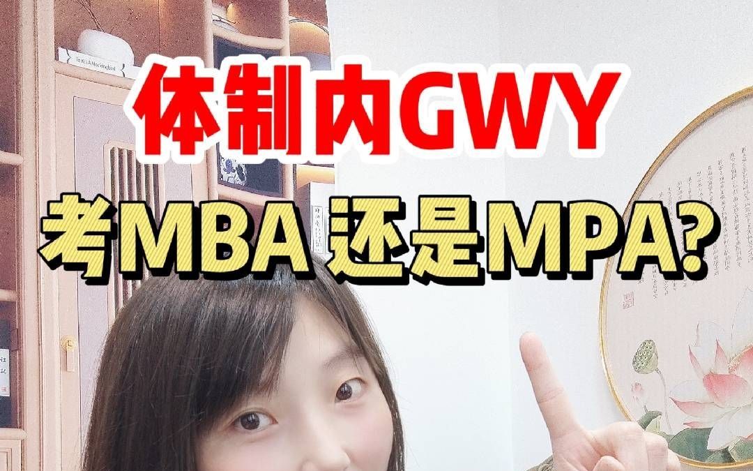 体制内MBA还是MPA,很好选哔哩哔哩bilibili