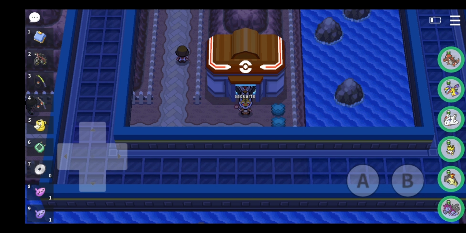 pokemmo神奥电系道馆走法以及回来的路程