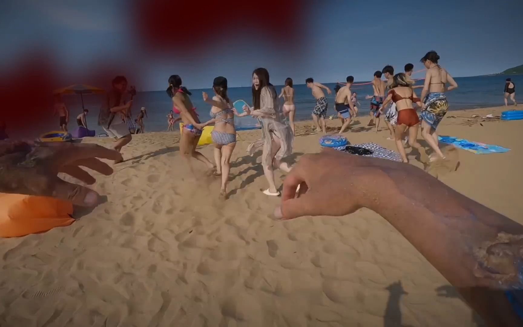 [图]Zombie with a GoPro Infected Beach Attack POV 活屍視角海灘愛情動作片 ft. 明日之後