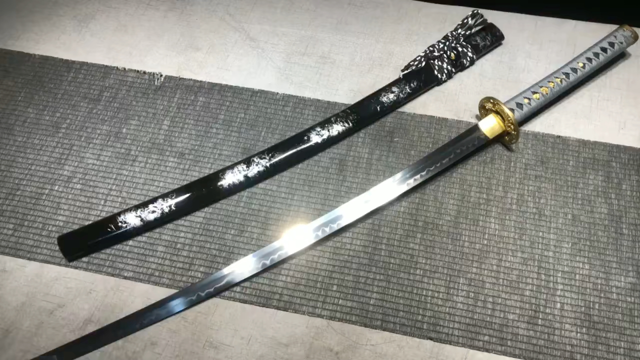 黄铜装t10覆土烧刃研磨武士刀打刀