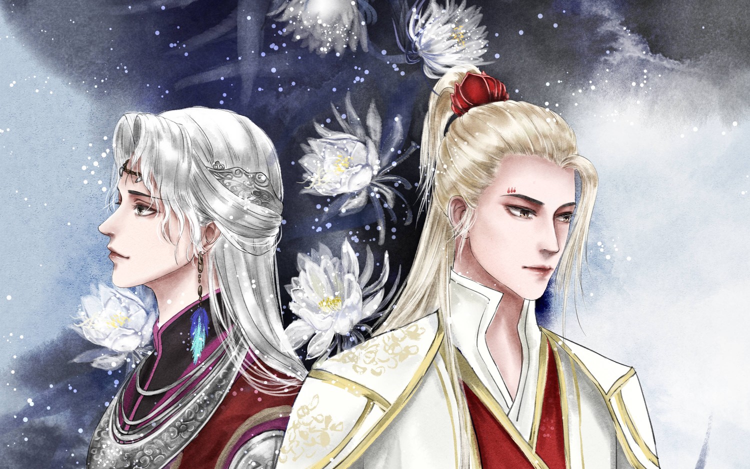 画江湖之不良人侯卿x尤川白云任去来青山入我怀若森白头发的都是帅哥