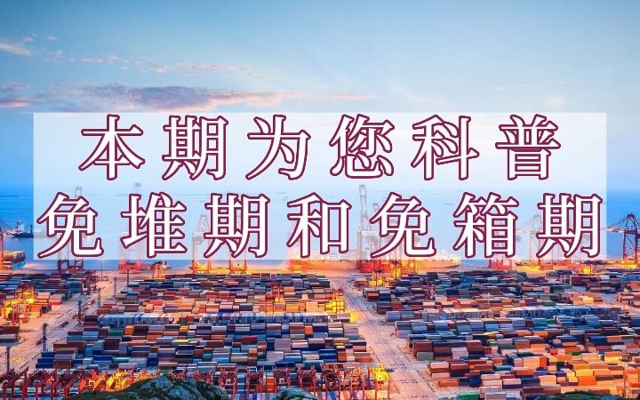 免堆期和免箱期有什么区别与联系?你知道嘛?哔哩哔哩bilibili