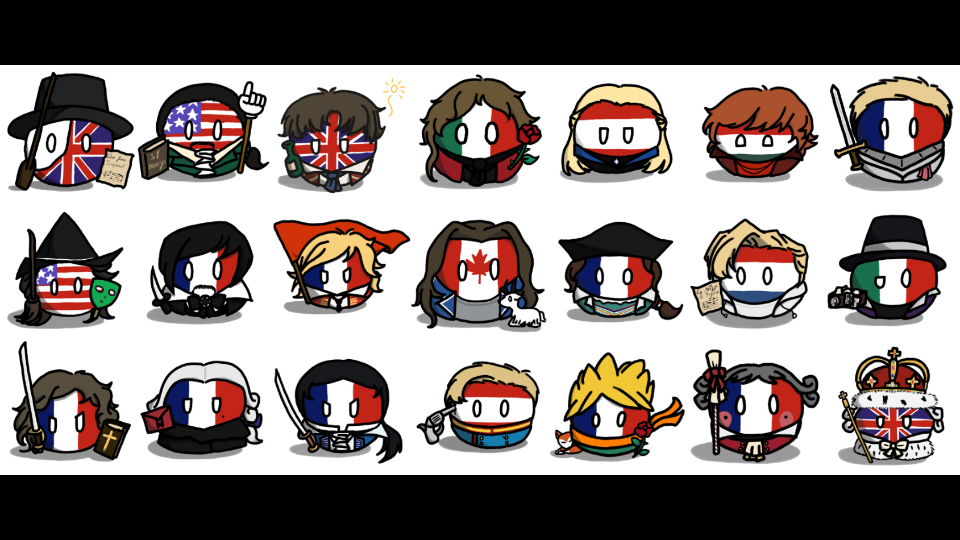 【绘画过程】【波兰球×音乐剧】带注释版_哔哩哔哩_bilibili