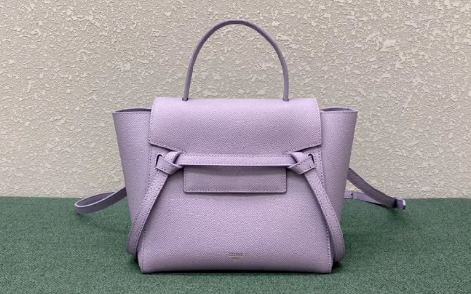 celine belt nano bag香芋紫色鲶鱼包