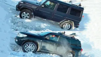 同为100万，遇到一个雪坡，才知道奔驰大G和丰田陆巡差别有多大