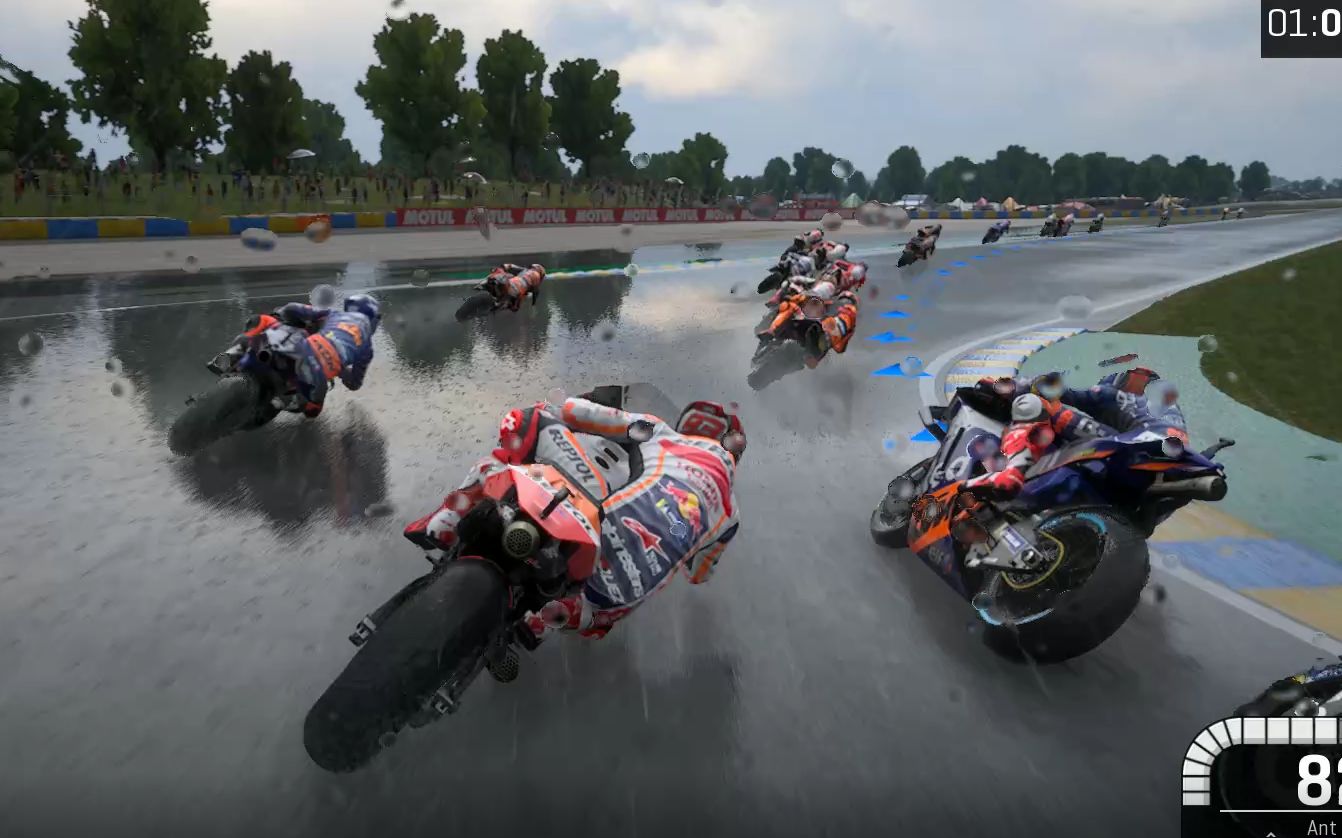 新作《motogp19》最新 雨战 游戏试玩!