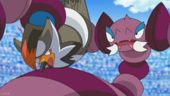 叉尾浮鼬&姆克鹰vs龙王蝎