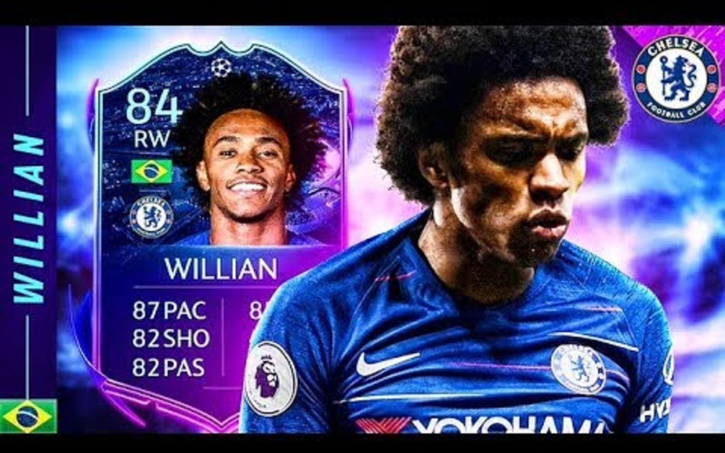 【FIFA】【UT球员测评】 之 【欧冠动态】 SBC 威廉 Willian【FIFA20】【生肉】哔哩哔哩bilibili