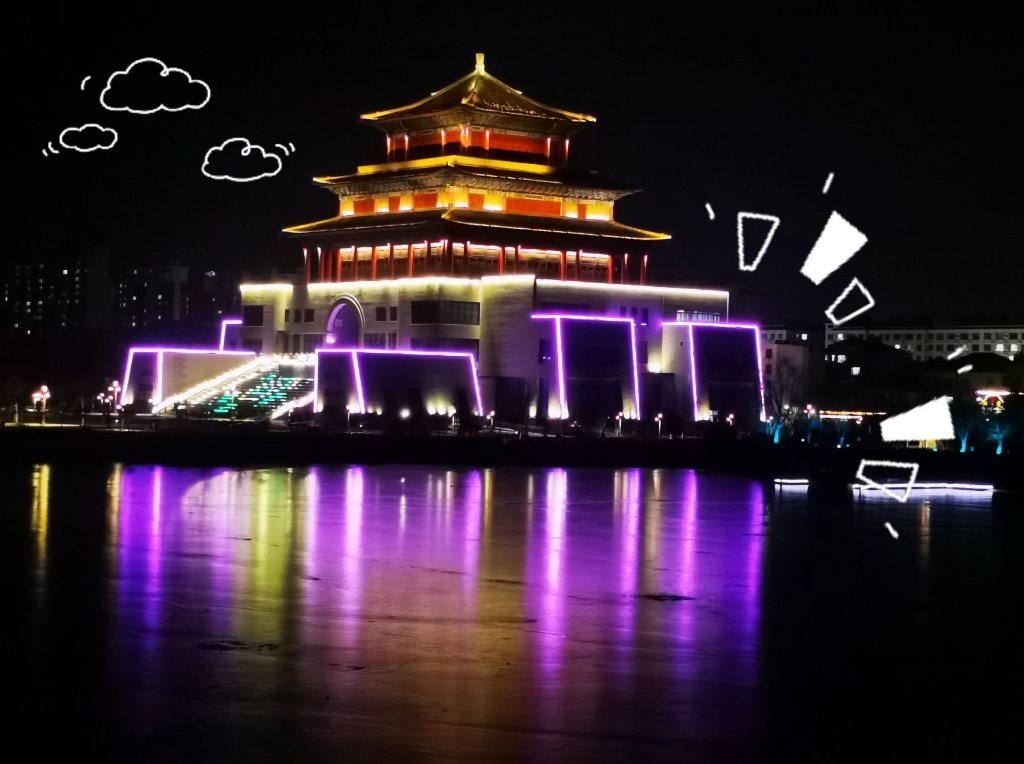 楼南文昌阁夜景