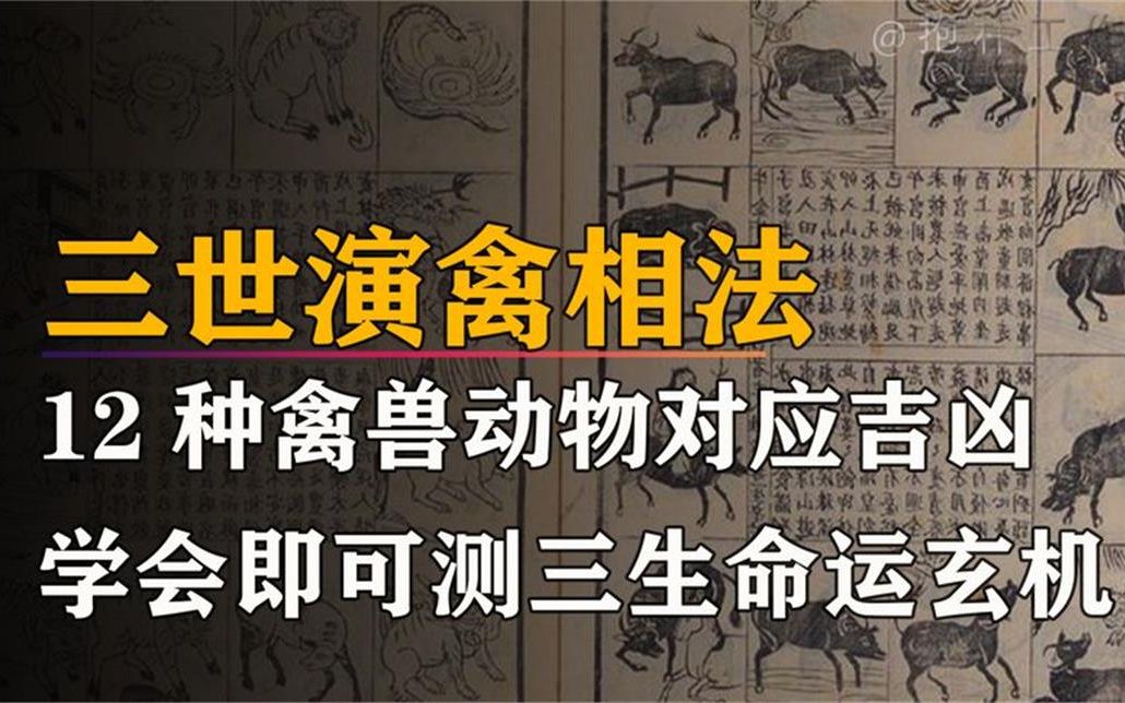 [图]三世演禽算命法：巧借12种禽兽测算吉凶，袁天罡最牛占卜绝学！