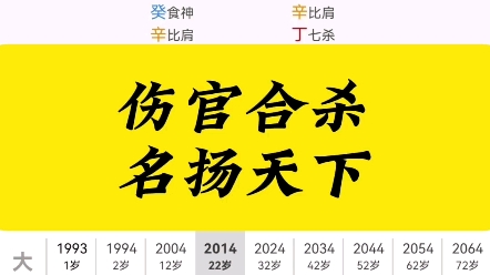 伤官合杀,名扬天下!你有这样的格局吗?一看便知道!哔哩哔哩bilibili