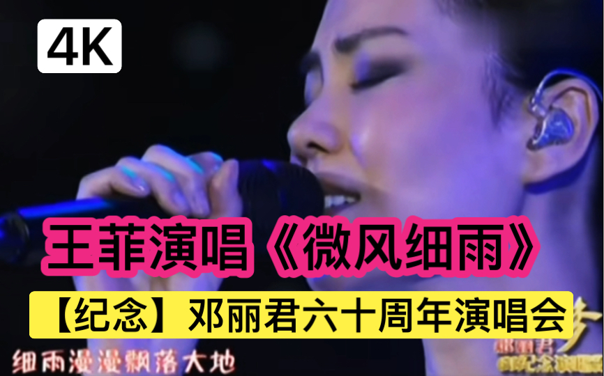 [图]【纪念】邓丽君六十周年演唱会，王菲演唱《微风细雨》声音依旧空灵动听