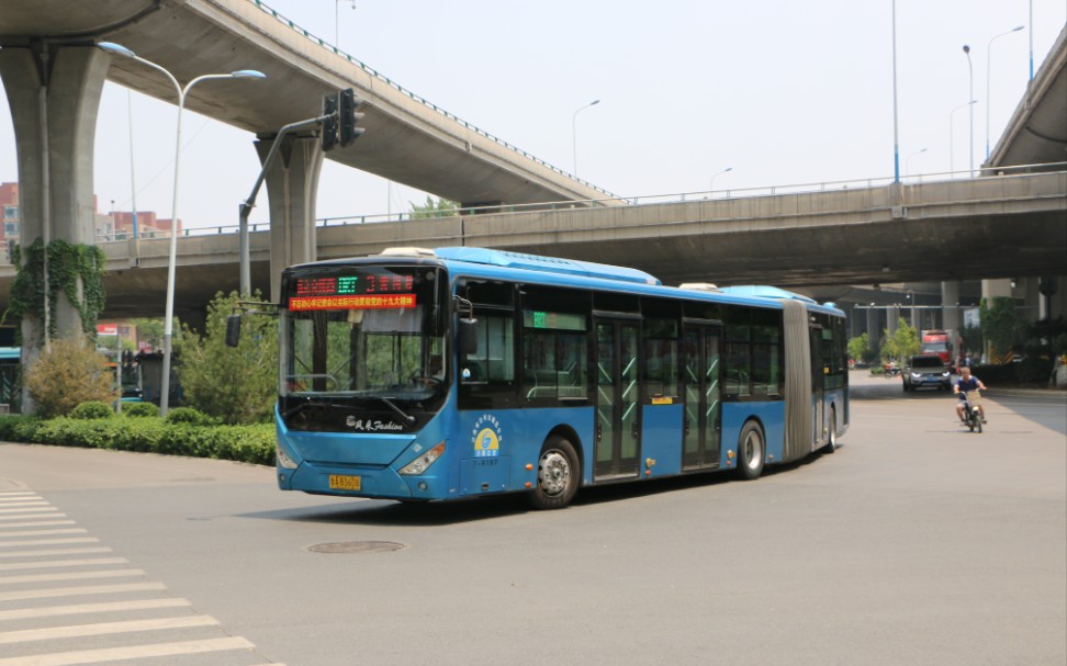 pov27〕蠕动的18m车-济南快速公交brt-3号线上行(黄岗路-全福立脚桥